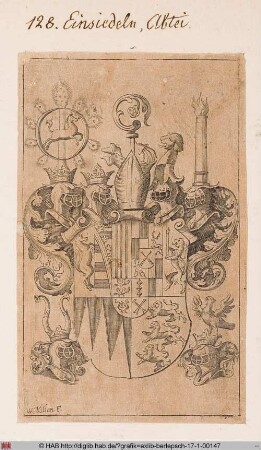 Wappen der Abtei in Einsiedeln