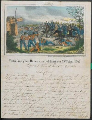 D,1: Briefe von Soldaten der schleswig-holsteinischen Armee und der Bundestruppen an ihre Angehörigen