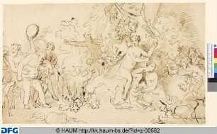 Nymphen, Faune und Bacchanten