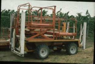 Fotografie: Obstbau, Ernteverfahren, Erntetechnik