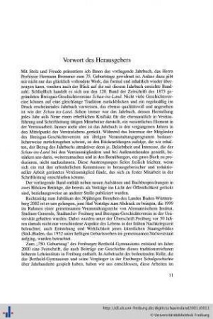 Vorwort des Herausgebers.
