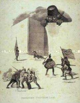 Österreichs politische Lage - Karikatur der 48er Revolution