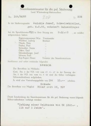 Maichle, Josef