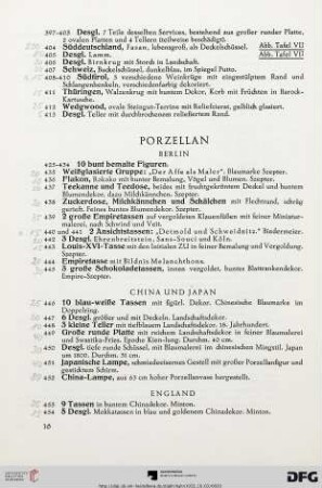 Porzellan (Nr. 425-571)