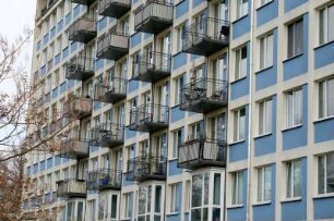 Dresden: Blaues Haus (Forschungsinstitut für Arbeitsschutz und Arbeitsökonomie), heute Wohnhaus