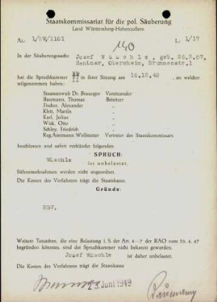 Wäschle, Josef
