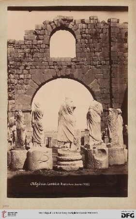 Praetorium, fortifications entrée
