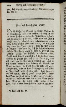 Vier und dreyssigster Brief