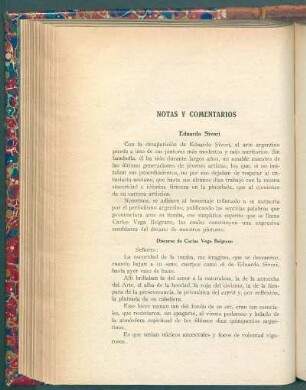 Discurso de Carlos Vega Belgrano