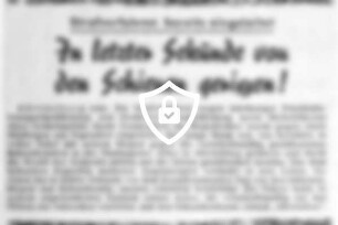 In letzter Sekunde von [Name maskiert] gerissen