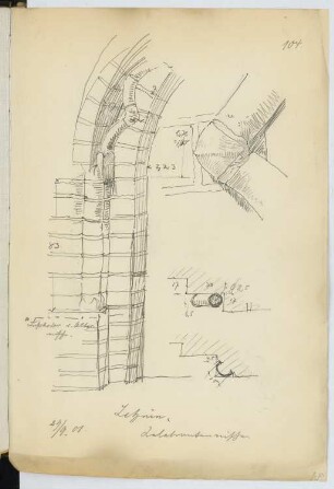 Kloster Lehnin: Details (aus: Skizzen- und Fotoalbum 20)