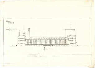 Gsaenger, Gustav; München; Hallenbad - Nordseite (Ansicht)