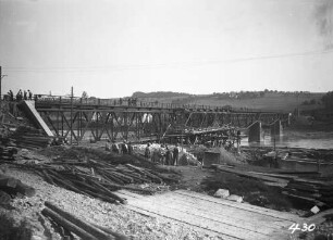 Umbau Eisenbahnbrücke Steinbach bei Kachlet/Donau