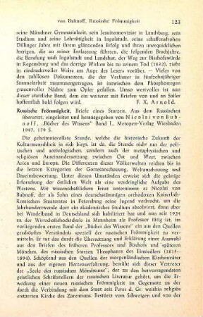 123-124 [Rezension] Govorov, Georgij V., Russische Frömmigkeit