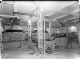 Roßwein-Niederstriegis-Grunau. Kartonfabrik Franz Reinelt. Maschinenraum
