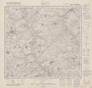 6110 (alte Nr.: 3460) Gemünden, Topographische Karte 1:25000 (4cm - Karte)