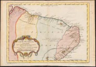Carte Du Bresil : Prem. Partie ; Depuis la Riviere des Amazones jusquà la Baye de Tous les Sants; Pour servir à l'Histoire Générale des Voyages