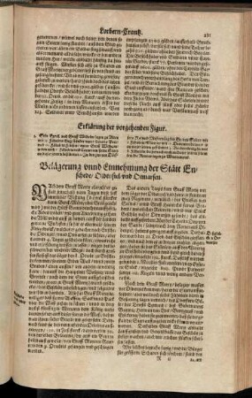 Belägerung unnd Einnehmung der Stätt Enschede/ Oldensiel/ und Otmarsen.