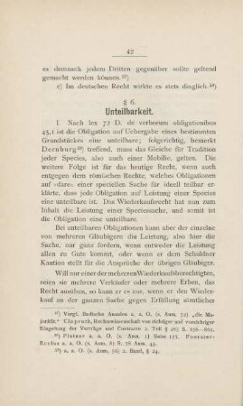 § 6. Unteilbarkeit
