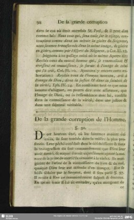 De la grande corruption de l'Homme