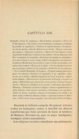 Capítulo XIX. Campana contra los malanaos. - ...