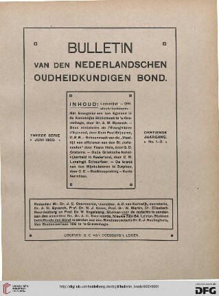 2.Ser. 13: Bulletin van den Nederlandschen Oudheidkundigen Bond