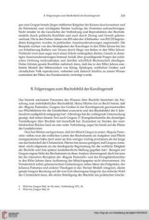 B. Folgerungen zum Bischofsbild der Karolingerzeit