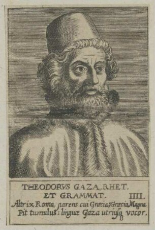 Bildnis des Theodorvs Gaza