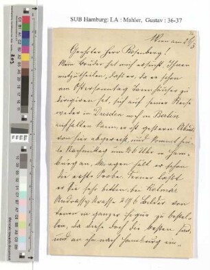 Brief an Siegfried Rosenberg
