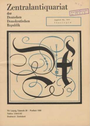 Nr. 1011: Theologie