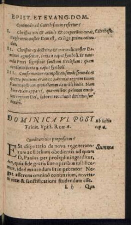 Dominica VI. Post Trinit. ...