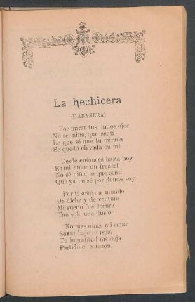 La hechicera : (Habanera)