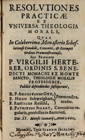 Resolutiones practicae ex universa theologia morali