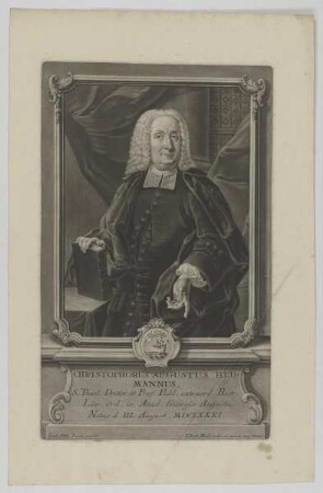 Bildnis des Christophorus Augustus Heumannus