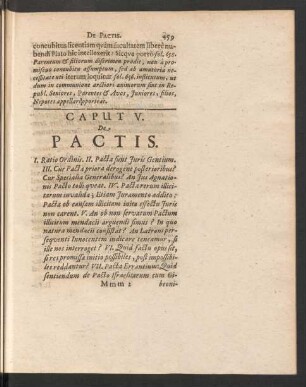 Caput V. De Pactis.