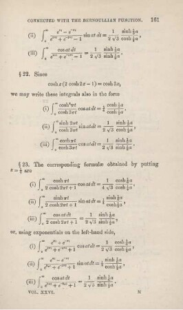 Connected with the Bernoullian function.