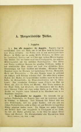 A. Morgenländische Völker