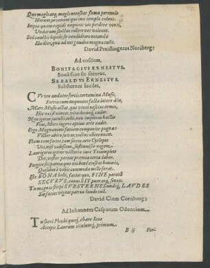 Ad Iohannem Casparum Odontium.