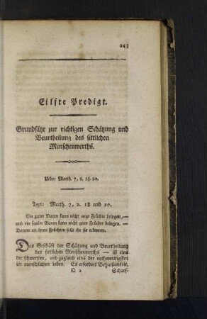 Eilfte Predigt.
