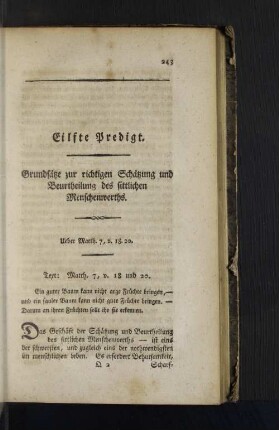Eilfte Predigt.