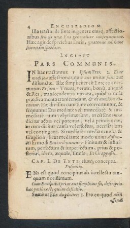 Incipit Pars Communis.