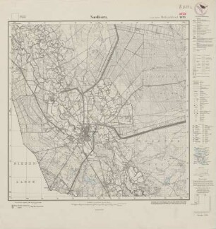 3508 (alte Nr.: 1870) Nordhorn, Meßtischblatt (4cm - Karte)