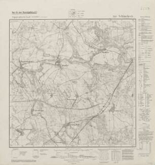 2557 Schönebeck in Pommern, Topographische Karte 1:25000 (4cm - Karte)