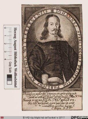 Bildnis Johann Sperling