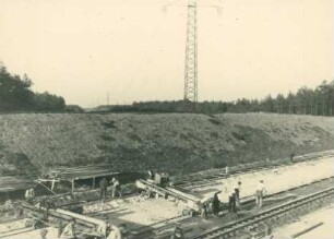 Reichsautobahn Berlin-Hannover bei Möser, Deutschland, 1936
