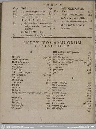 Index Vocabulorum Hebraicorum