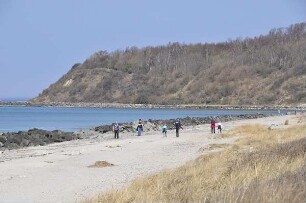 Insel Hiddensee - Strand bei Kloster : Strand und Steilküste bei Kloster. Aufgenommen am 19. April 2011 auf der Ostseeinsel Hiddensee