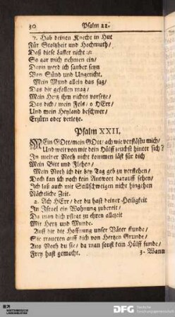 Psalm XXII, XXIII, XXIV, XXV, XXVII