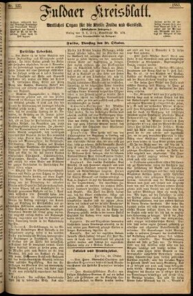 Ausgabe vom Dienstag, den 30. Oktober 1883.