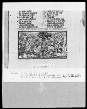 Weltchronik - Bruder Philipp — ---, Folio 1recto-256recto---, Folio 1recto-256rectoTod Absaloms, Folio 225recto